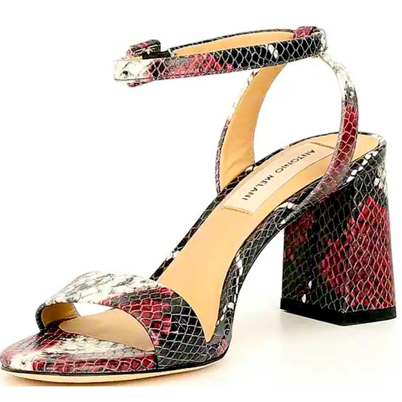 🆕Antonio Melani Snake Print Ankle Strap Sandals - Picture 2 of 11